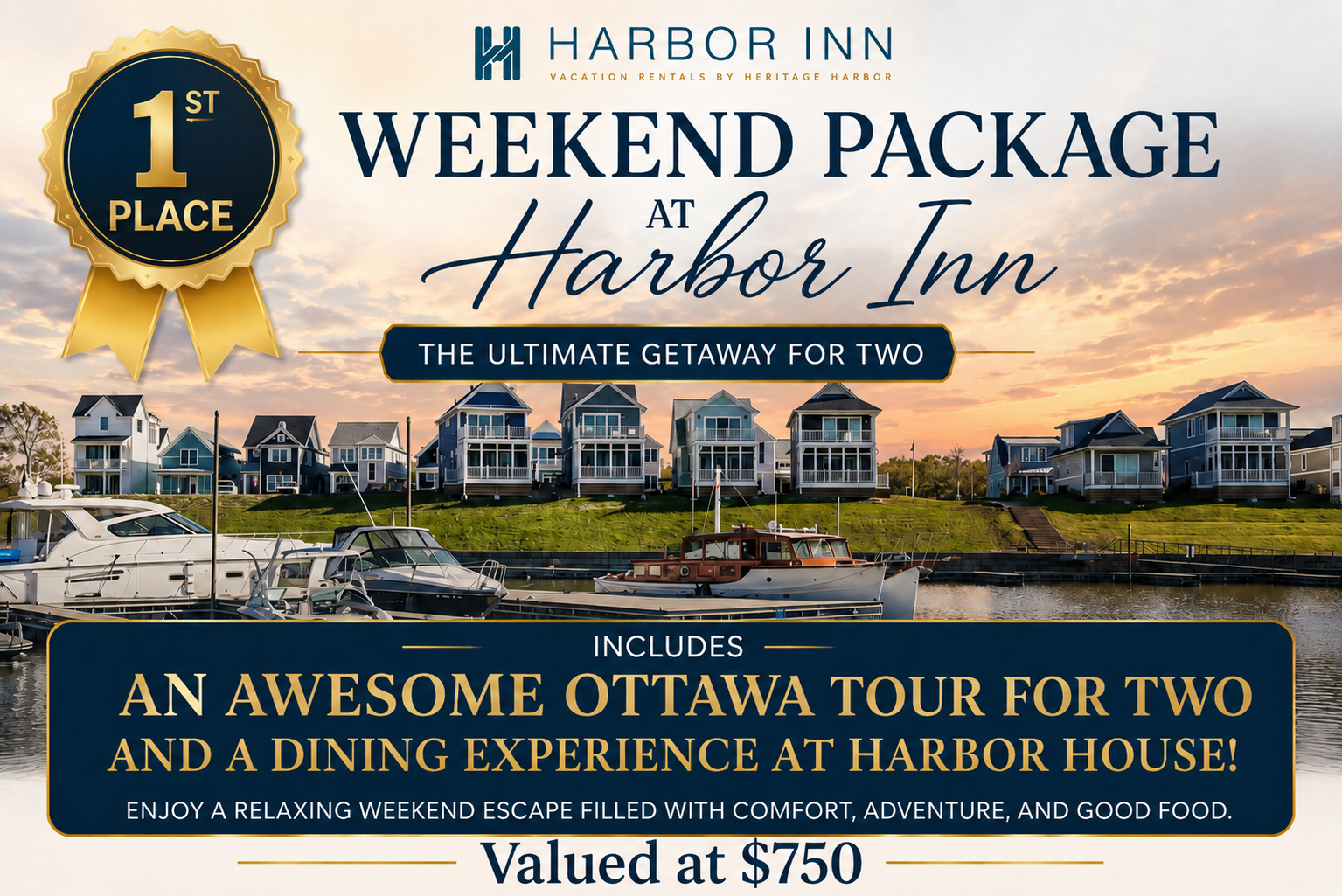 First Place Prize - Harbor Inn Weekend Package