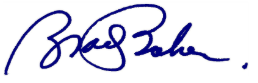 Brad Baker Signature