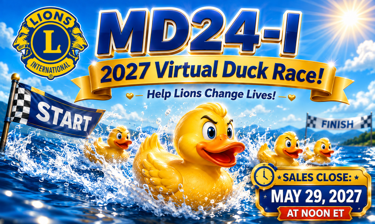 Virginia Lions Clubs 2027 Virtual Duck Race — District MD24-I