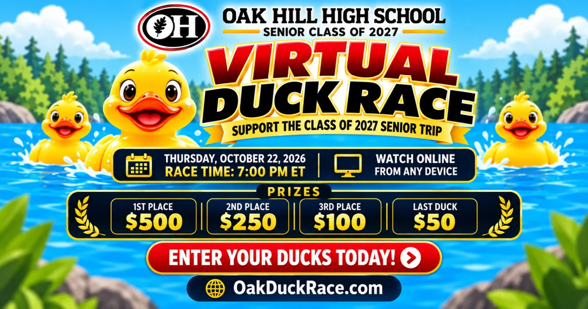 Oak Hill Senior Class of 2027 Virtual Duck Race