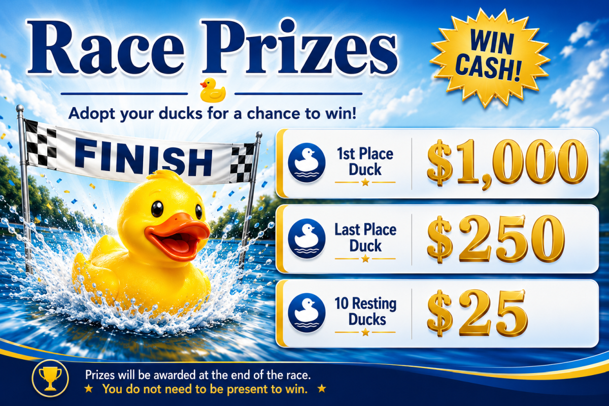 Great Duck Race 2026 prizes