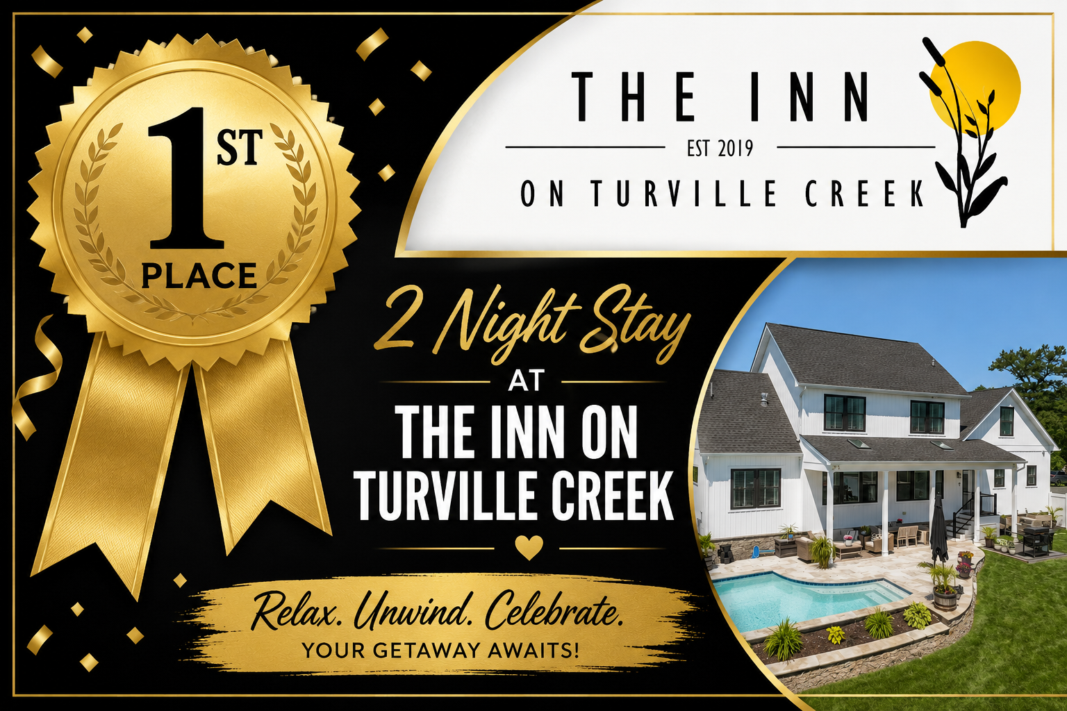 Grand Prize - 2 Night Stay at The Inn on Turville Creek